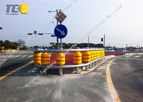 Good price Κίτρινο κυλώντας εμπόδιο προστατευτικών κιγκλιδωμάτων για τις εγκαταστάσεις μεταφορών αυτοκινήτων ατυχήματος σε απευθείας σύνδεση